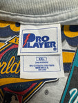Vintage Pro Player Shirt 1997 World Series Cleveland Indians vs. Florida Marlins Made In USA Single Stitch Heather Grau XXL