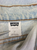 Vintage Levis Jeans 512 Slim Fit Tapered Leg Damen Stoned Washed Hellblau 7
