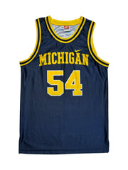 Vintage Nike Jersey 1996/98 Michigan Wolverines Made In USA Dunkelblau S