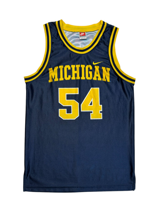 Vintage Nike Jersey 1996/98 Michigan Wolverines Made In USA Dunkelblau S