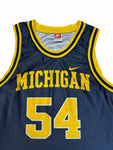 Vintage Nike Jersey 1996/98 Michigan Wolverines Made In USA Dunkelblau S