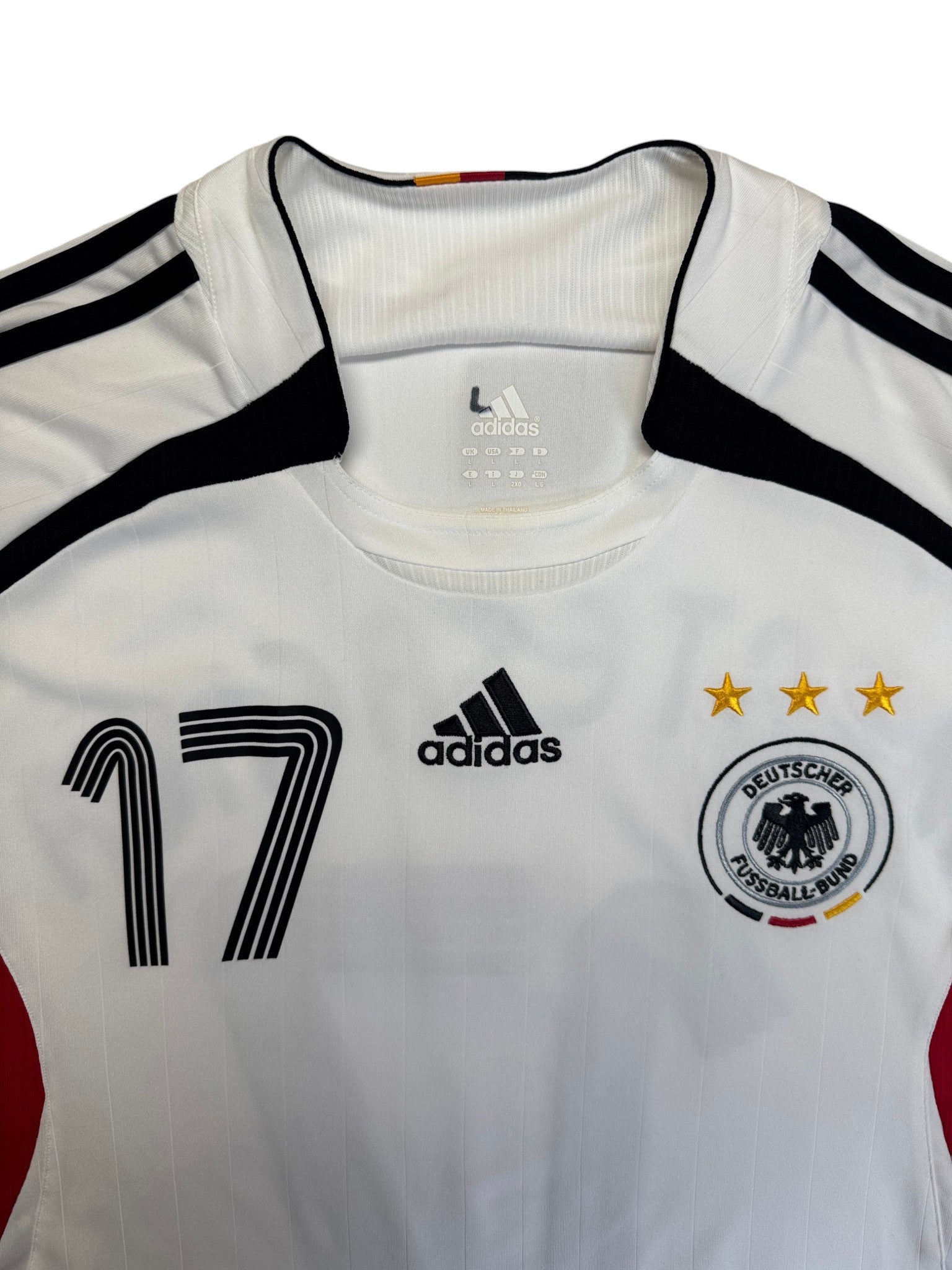 2006 Adidas Trikot DFB WM #17 Mertesacker Weiß