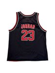 Vintage Champion Jersey 90s Reversible Chicago Bulls #23 Jordan Rot Schwarz (Kids XL 18-20) S-M