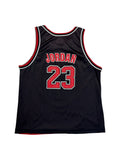 Vintage Champion Jersey 90s Reversible Chicago Bulls #23 Jordan Rot Schwarz (Kids XL 18-20) S-M