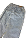 Vintage Levis Jeans 550 Relaxed Fit Tapered Leg Stoned Washed Hellblau 10 REG. M