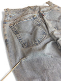 Vintage Levis Jeans 550 Relaxed Fit Tapered Leg Stoned Washed Hellblau 10 REG. M