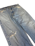 Vintage Levis Ripped Jeans 505 Orange Tab Regular Fit Straight Leg Herren Hellblau W36 L30