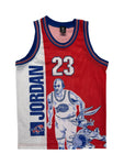 Rare! Vintage Warner Bros. Jersey 90s Space Jam Jordan x Looney Tunes Made In Korea Rot S