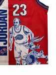 Rare! Vintage Warner Bros. Jersey 90s Space Jam Jordan x Looney Tunes Made In Korea Rot S
