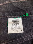 Vintage Levis Jeans 550 Relaxed Fit Tapered Leg Damen Schwarz 3 JR M