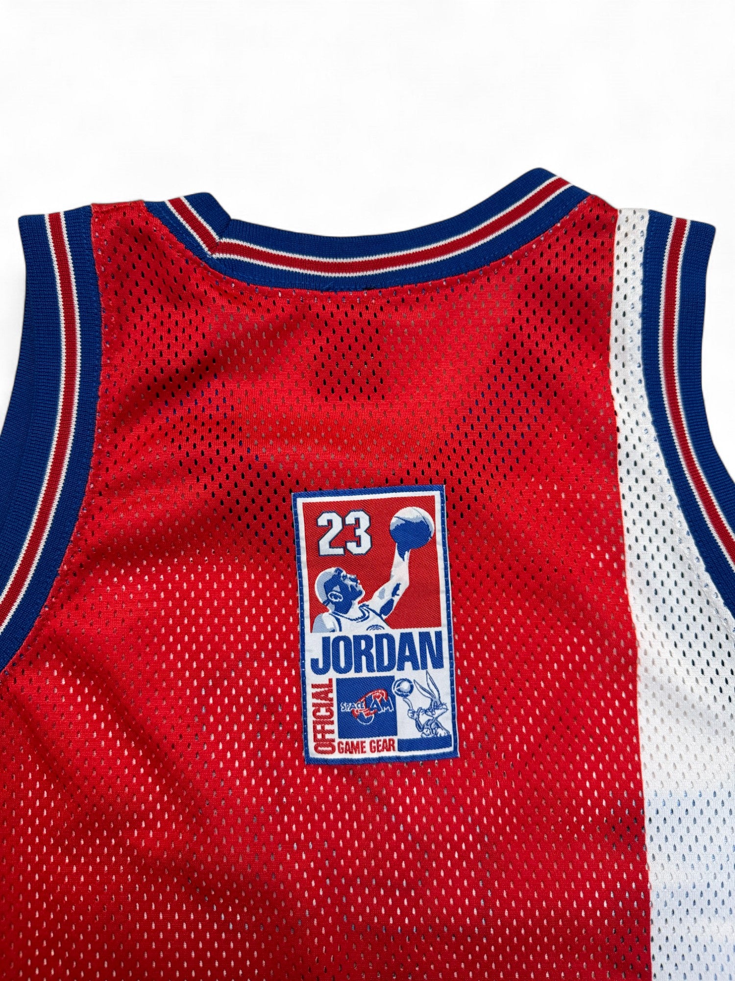 Rare! Vintage Warner Bros. Jersey 90s Space Jam Jordan x Looney Tunes Made In Korea Rot S