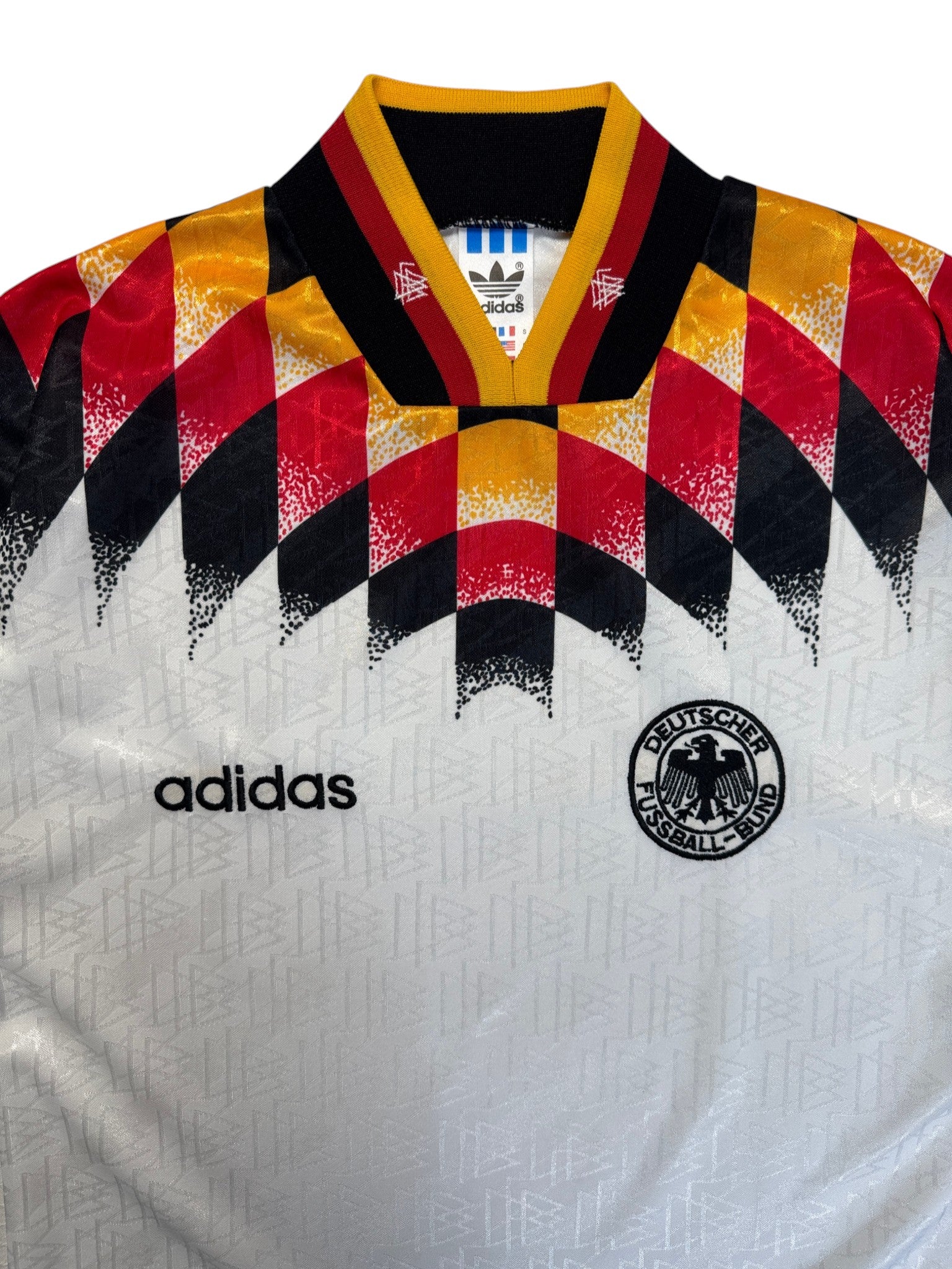 1994/96 Adidas Trikot DFB Made In UK Weiß