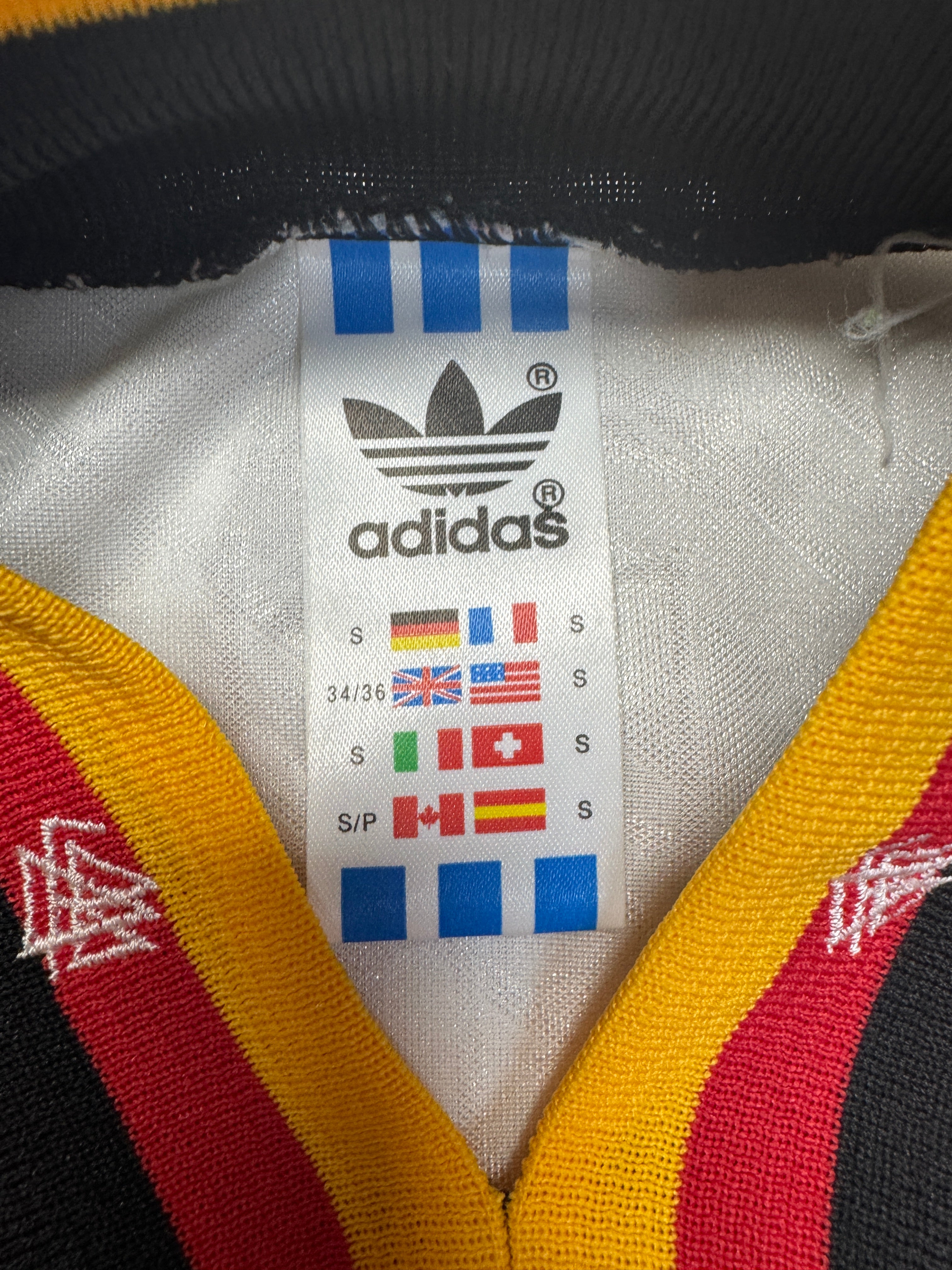 1994/96 Adidas Trikot DFB Made In UK Weiß