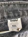 Vintage Levis Jeans 551 Relaxed Fit Tapered Leg Damen grau 6 MED