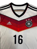 2014 Adidas Trikot DFB #16 Lahm Weiß