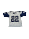 Vintage Russell Athletic Jersey 90s NFL Dallas Cowboys Emmitt Smith #22 Made In USA Grau 44 M-L