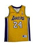 Vintage Champion Jersey 90s Lakers #24 Bryant Made In Italy Gelb S