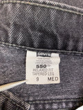 Vintage Levis Jeans 550 Relaxed Fit Tapered Leg Damen Grau 9 MED