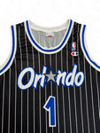 Vintage Champion Jersey 90s Orlando Magic #1 Hardaway Schwarz L