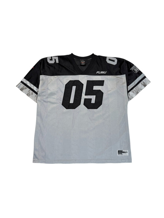 Vintage Fubu Jersey 90s #05 Made In Korea Grau XXL