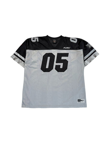 Vintage Fubu Jersey 90s #05 Made In Korea Grau XXL