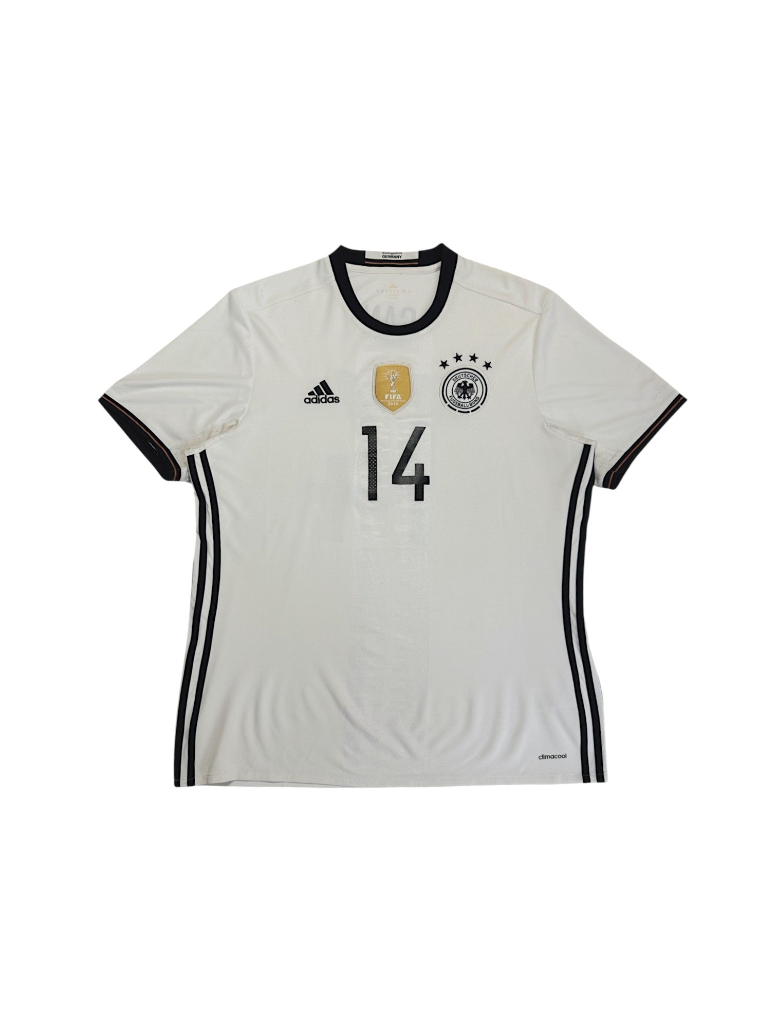 2016 Adidas Trikot DFB #14 Can Weiß