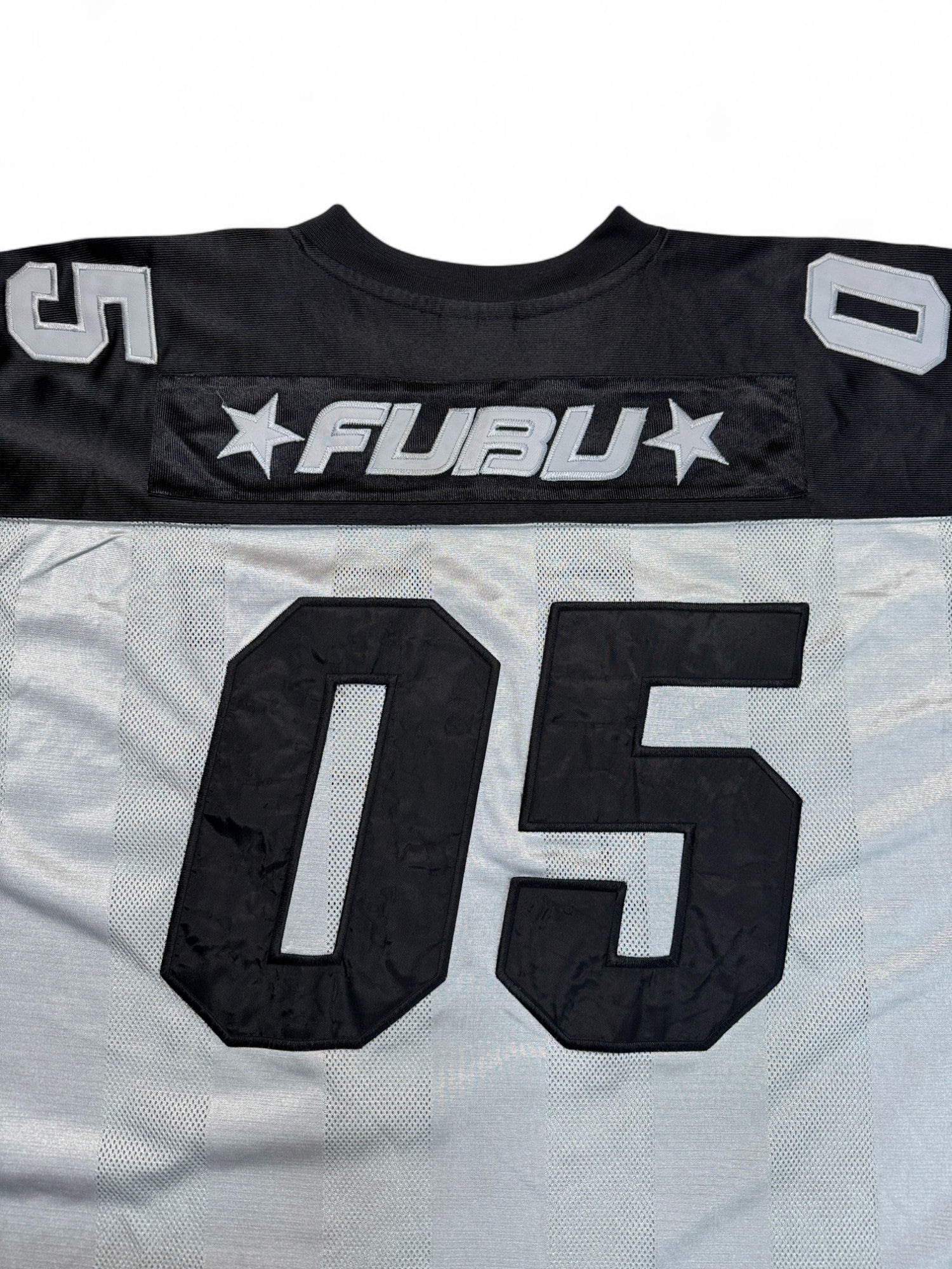 Vintage Fubu Jersey 90s #05 Made In Korea Grau XXL