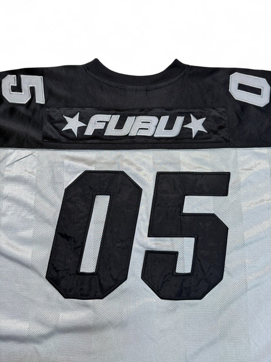 Vintage Fubu Jersey 90s #05 Made In Korea Grau XXL