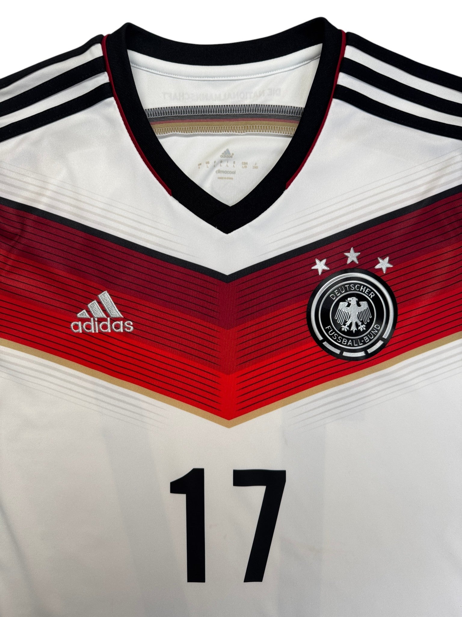 2014 Adidas Trikot DFB #17 Mertesacker Weiß