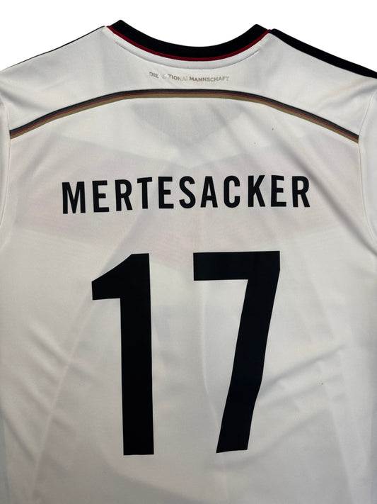 2014 Adidas Trikot DFB #17 Mertesacker Weiß