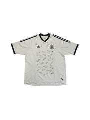 2002 Adidas Trikot DFB Mit Unterschriften Weiß