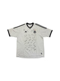 2002 Adidas Trikot DFB Mit Unterschriften Weiß
