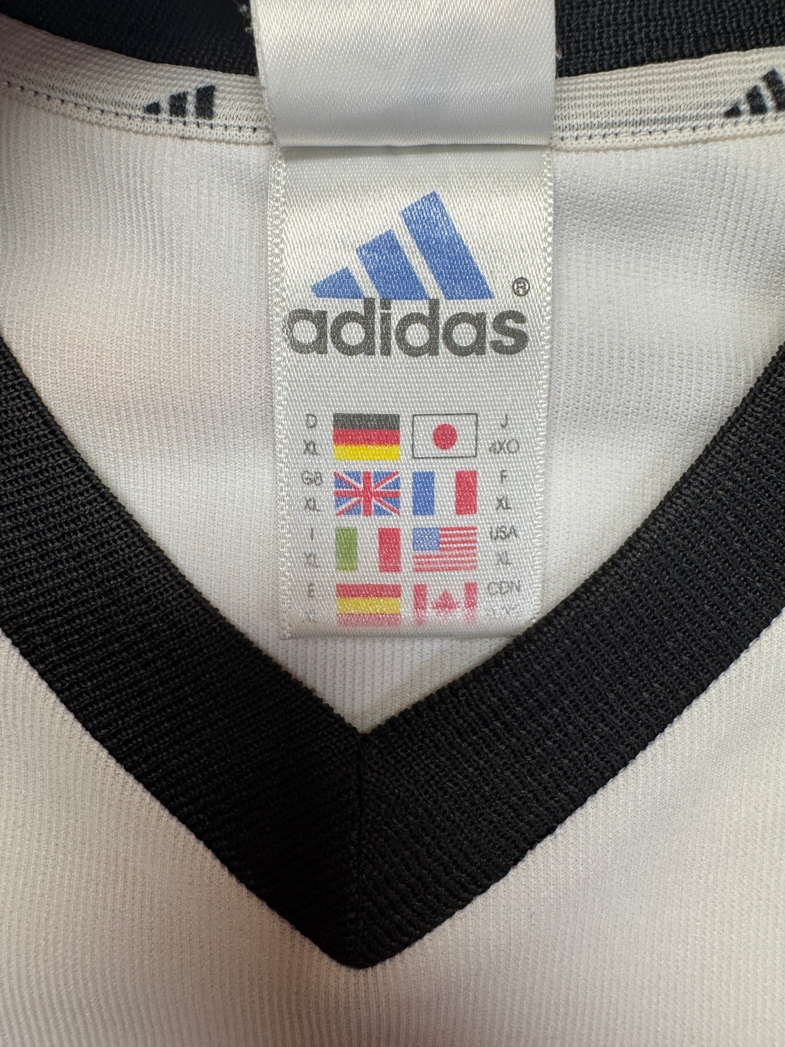 2002 Adidas Trikot DFB Mit Unterschriften Weiß