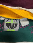 Vintage Lotto Sweater 90s Basket Italia "Playoff" Grau Grün L-XL