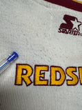 Vintage Starter Sweater 2/3 Ärmel 90s Washington Redskins Made In Korea Rot L