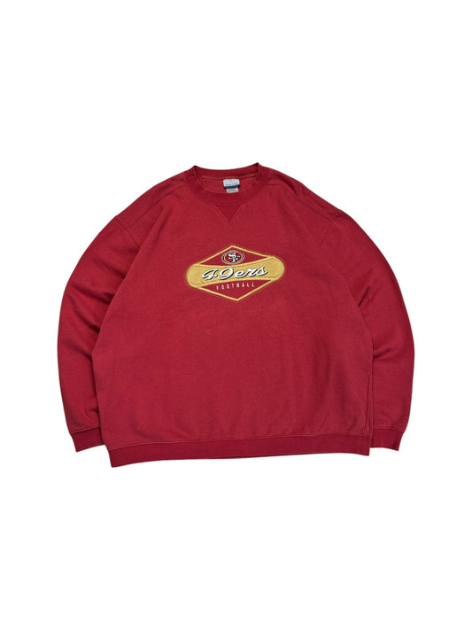 Vintage Reebok Sweater 90s San Francisco 49ers Rot XL-XXL