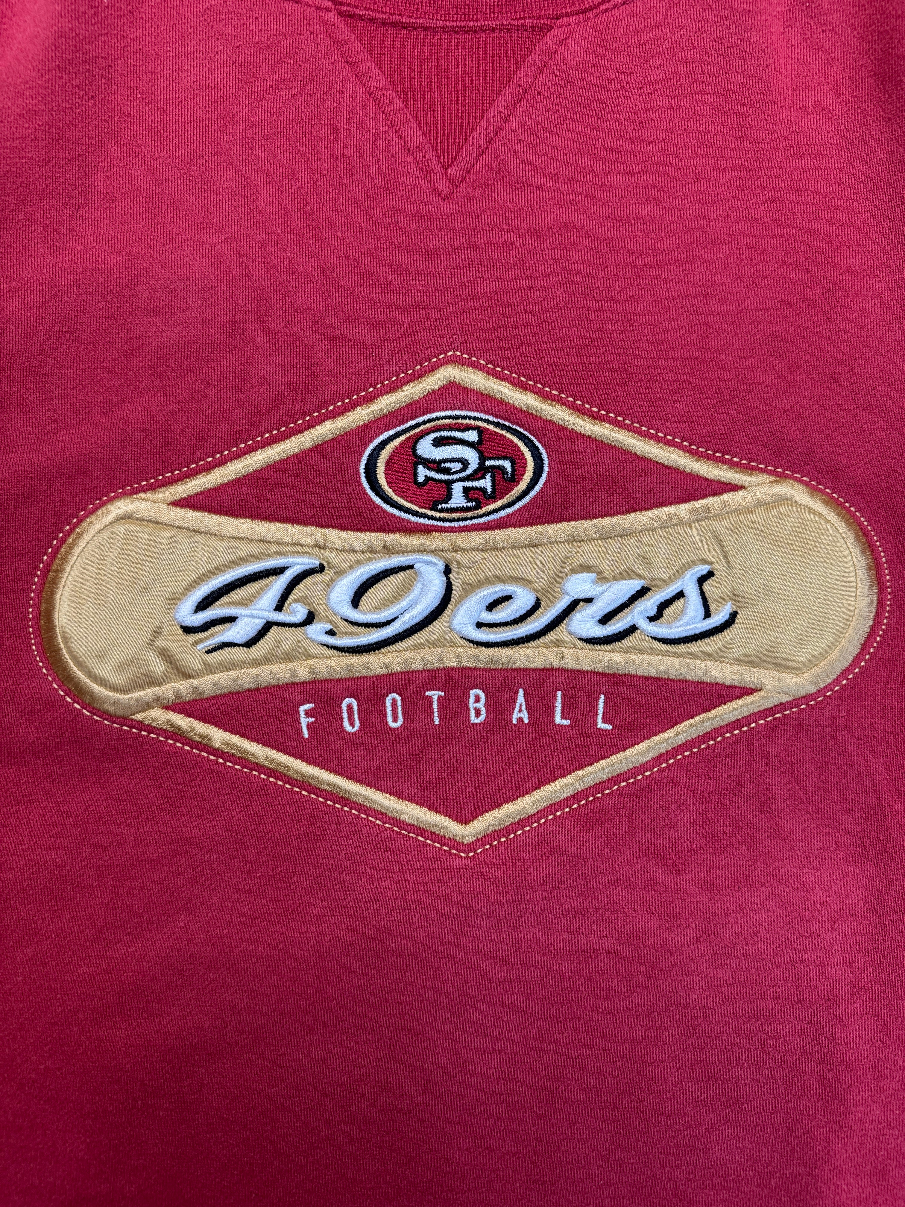 Vintage Reebok Sweater 90s San Francisco 49ers Rot XL-XXL