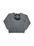 Vintage Fruit Of The Loom Hoodie 90s Blank Faded Grau L-XL