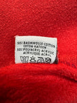 Vintage Fruit Of The Loom Sweater Mit Polokragen 80s Blank Rot M