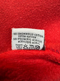 Vintage Fruit Of The Loom Sweater Mit Polokragen 80s Blank Rot M