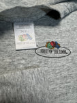 Vintage Fruit Of The Loom Shirt 90s Blank Single Stitch Made In Ireland Heather Grau XL