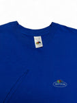 Vintage Fruit Of The Loom Shirt 90s Blank Single Stitch Made In Ireland Blau XL
