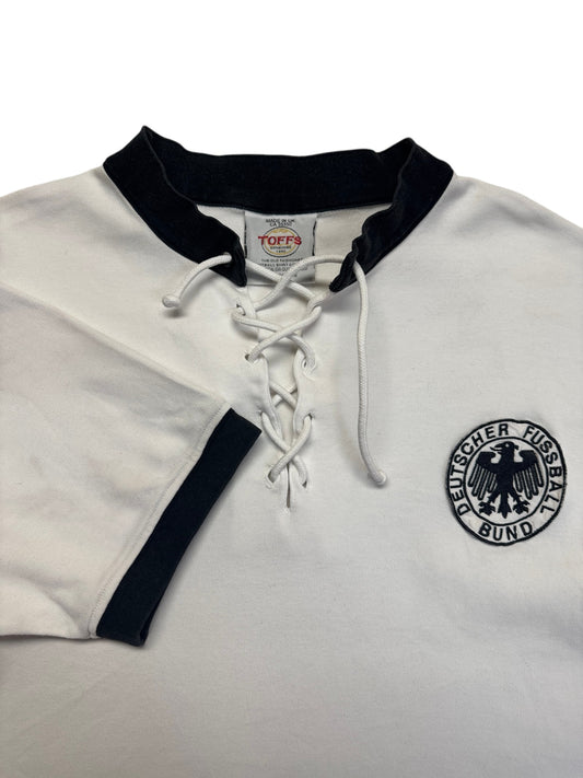 90s Toffs Retro Trikot DFB 1954 Reproduktion Made In UK Weiß