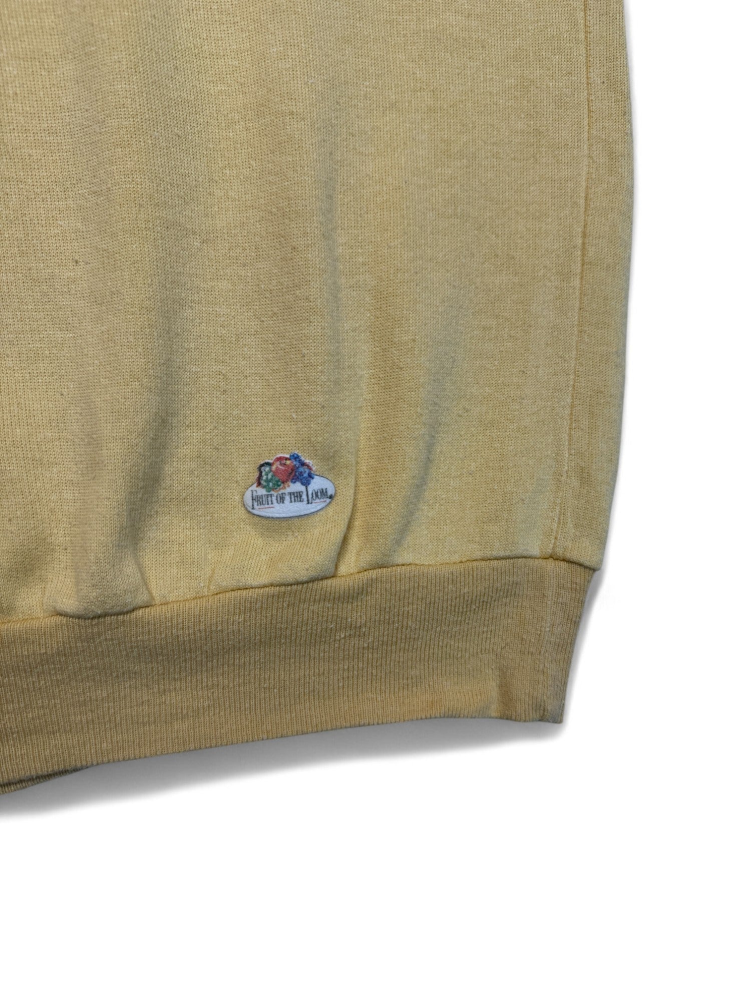 Vintage Fruit Of The Loom Pullunder 80s Gelb M