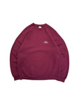 Vintage Fruit Of The Loom Sweater 90s Blank Made In Ireland Dunkelrot L