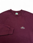 Vintage Fruit Of The Loom Sweater 90s Blank Made In Ireland Dunkelrot L