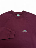 Vintage Fruit Of The Loom Sweater 90s Blank Made In Ireland Dunkelrot L