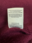 Vintage Fruit Of The Loom Sweater 90s Blank Made In Ireland Dunkelrot L