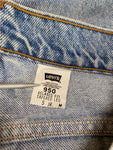 Vintage Levis Jeans 950 Orange Tab Relaxed Fit Tapered Leg Damen Hellblau 5 JR. M