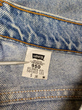 Vintage Levis Jeans 950 Orange Tab Relaxed Fit Tapered Leg Damen Hellblau 5 JR. M